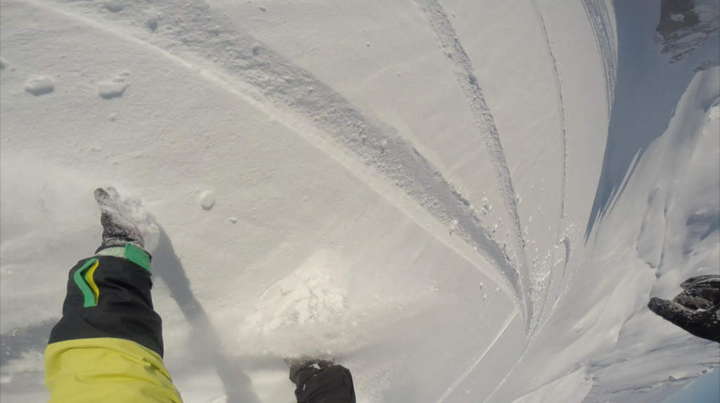 Snowboarding butter